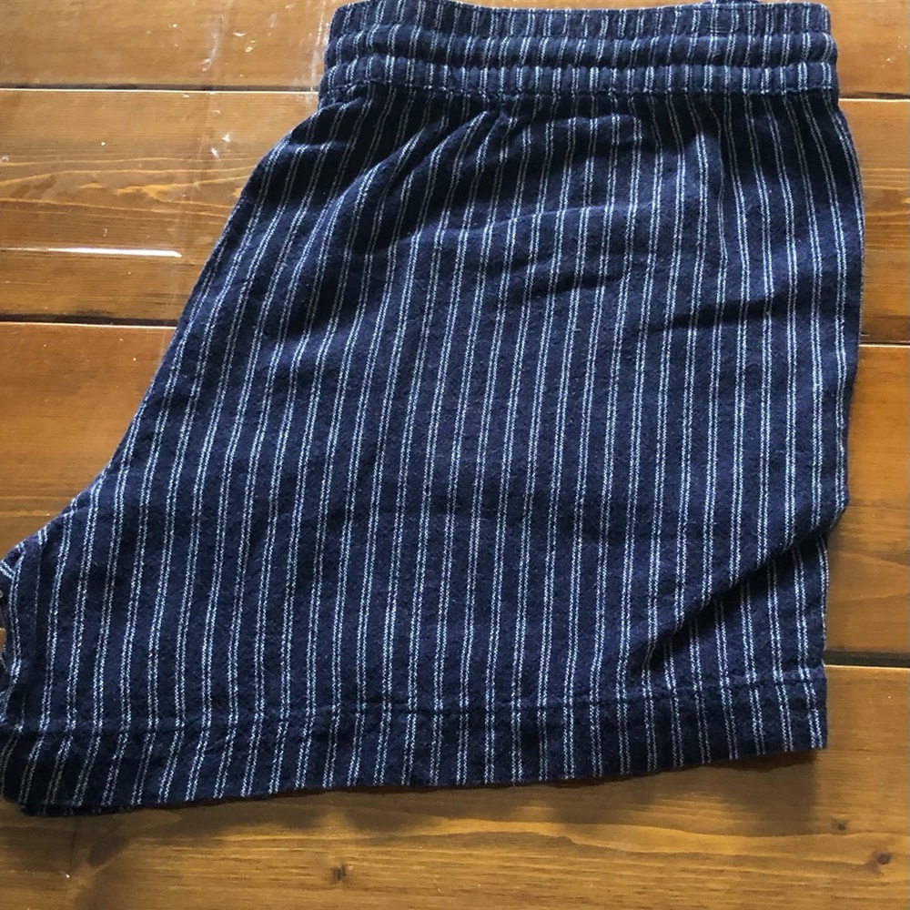 St. John’s Bay Striped Denim Shorts LG